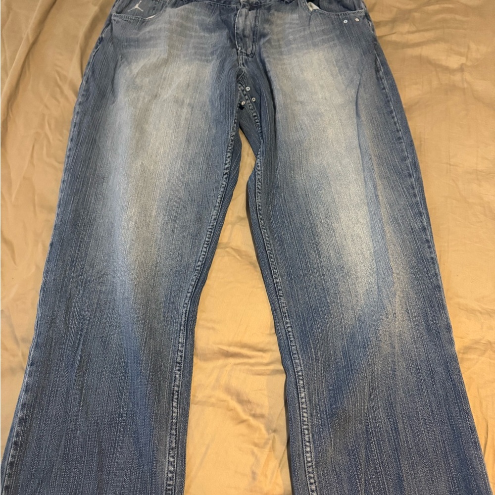 Nike Air Jordan X 20th Anniversary 38x34 Blue Denim Jeans